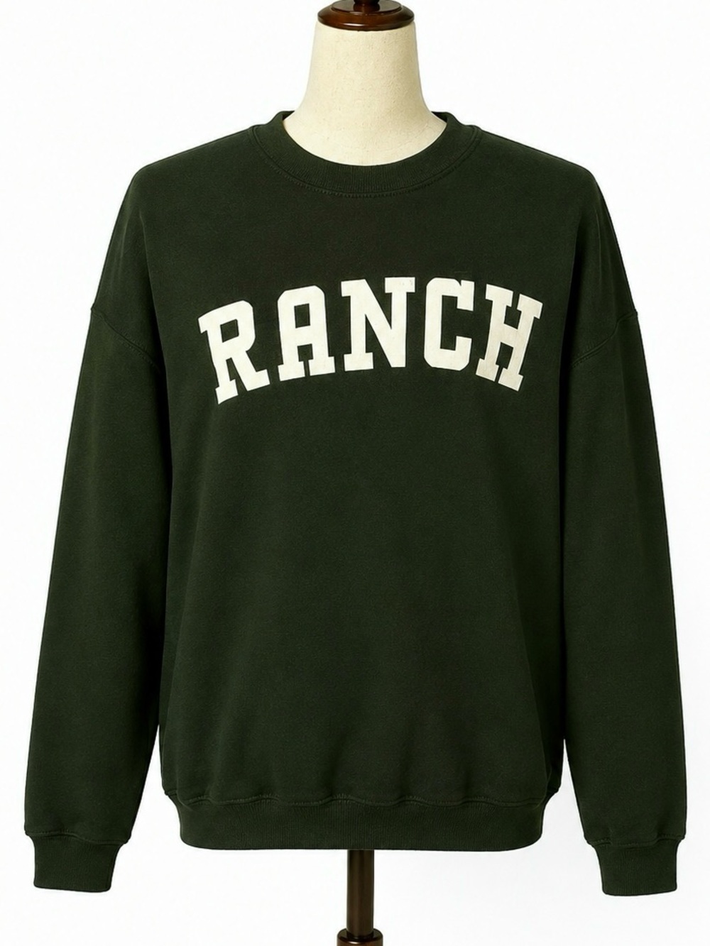Ranch Salad Dressing green & white text collegiate sweatshirt top- unisex M